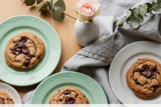 Chocolate Chip Cookies Aesthetic Korean