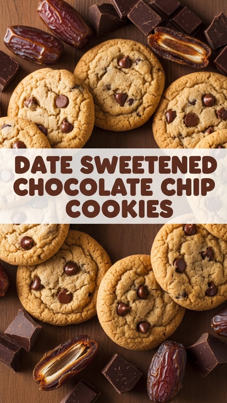 Date Sweetened Chocolate Chip Cookies