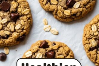 Healthier Oatmeal Chocolate Chip Cookies