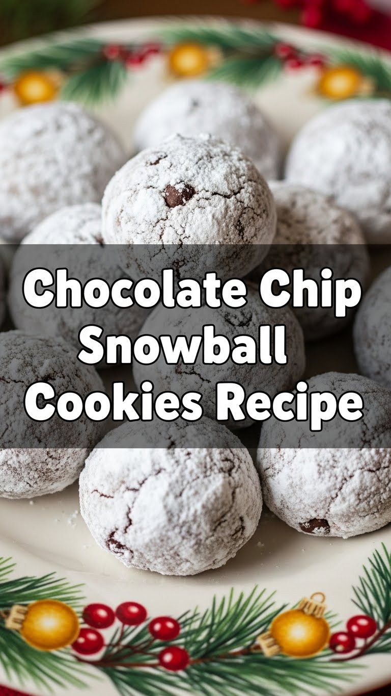 Chocolate Chip Snowball Cookies Recipe