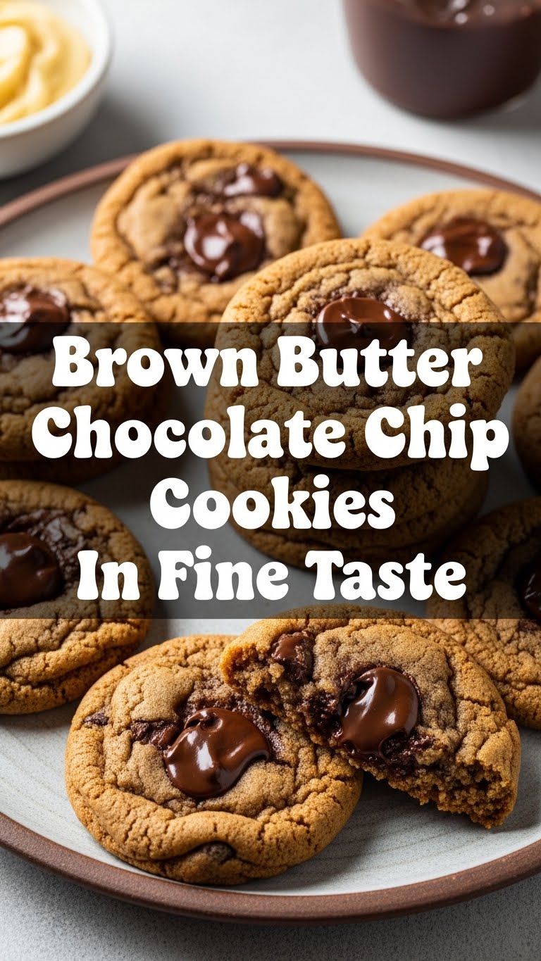 Brown Butter Chocolate Chip Cookies In Fine Taste