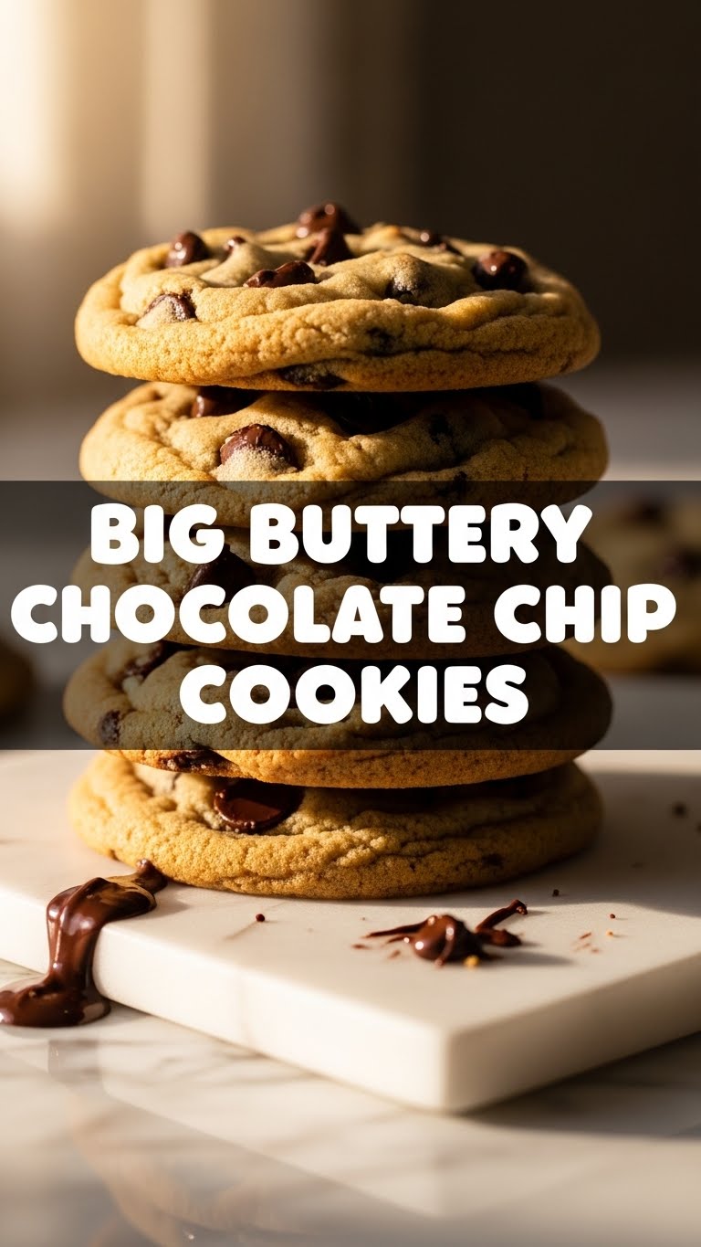 Big Buttery Chocolate Chip Cookies