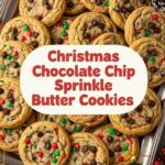 Christmas Chocolate Chip Sprinkle Butter Cookies