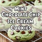 Mint Chocolate Chip Ice Cream Cookies
