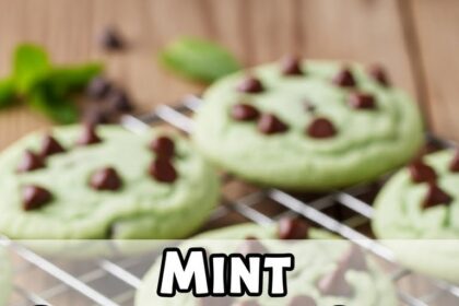 Mint Chocolate Chip Ice Cream Cookies