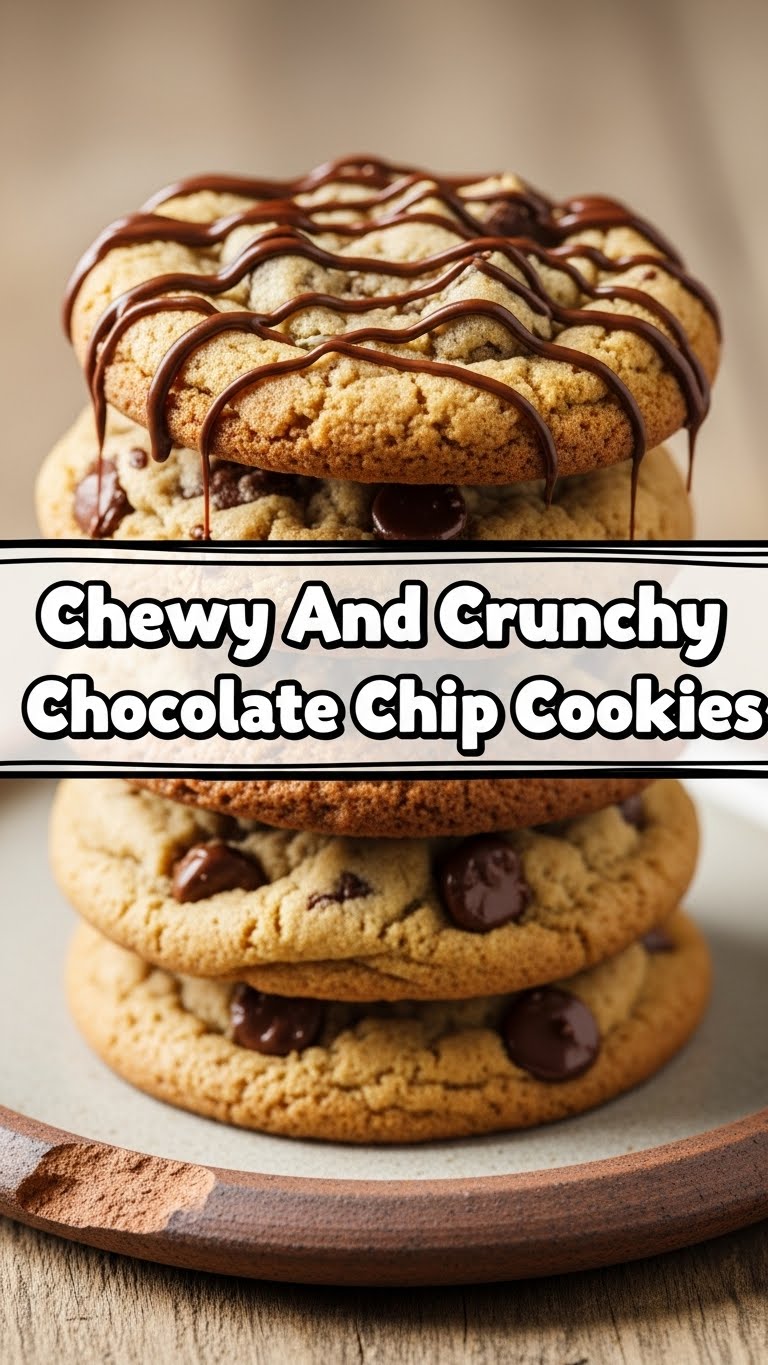 Chewy And Crunchy Chocolate Chip Cookies