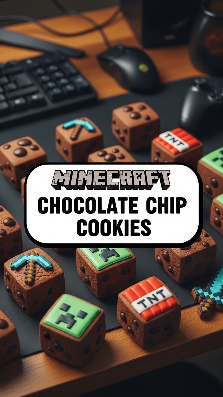 Minecraft Chocolate Chip Cookies