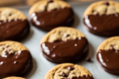 Chocolate Dipped Chocolate Chip Cookies