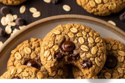 No Flour Oatmeal Chocolate Chip Cookies