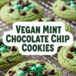 Vegan Mint Chocolate Chip Cookies