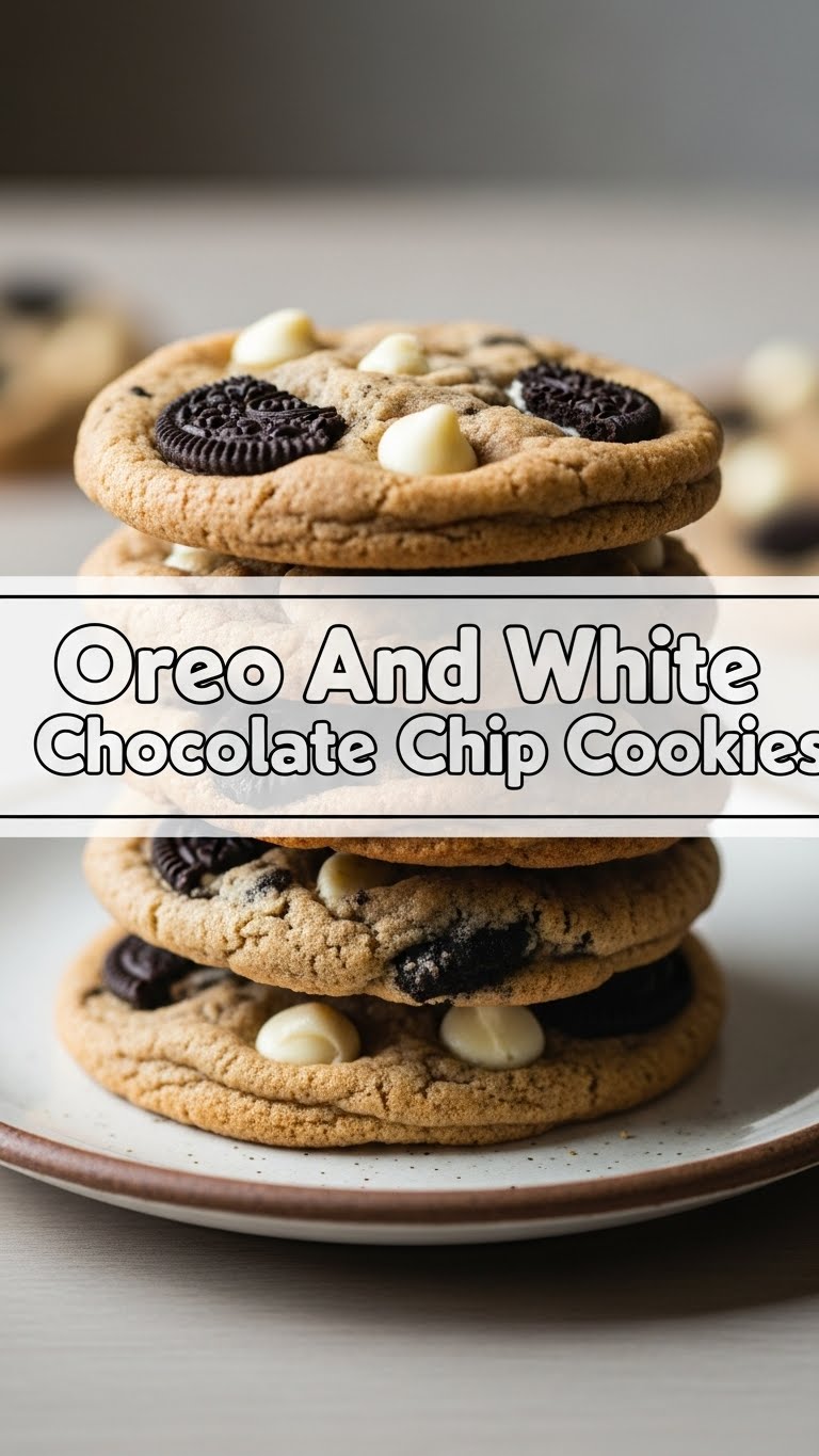 Oreo And White Chocolate Chip Cookies