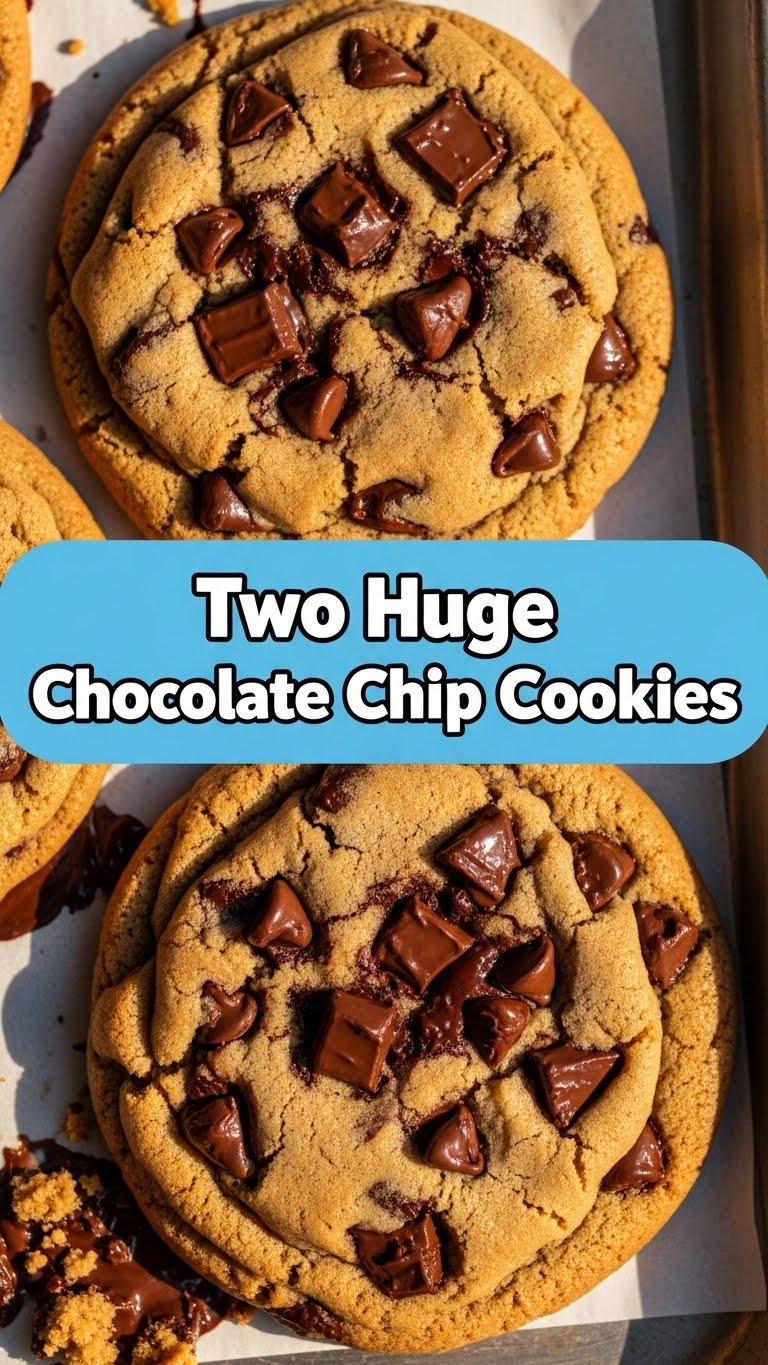 Two Huge Chocolate Chip Cookies