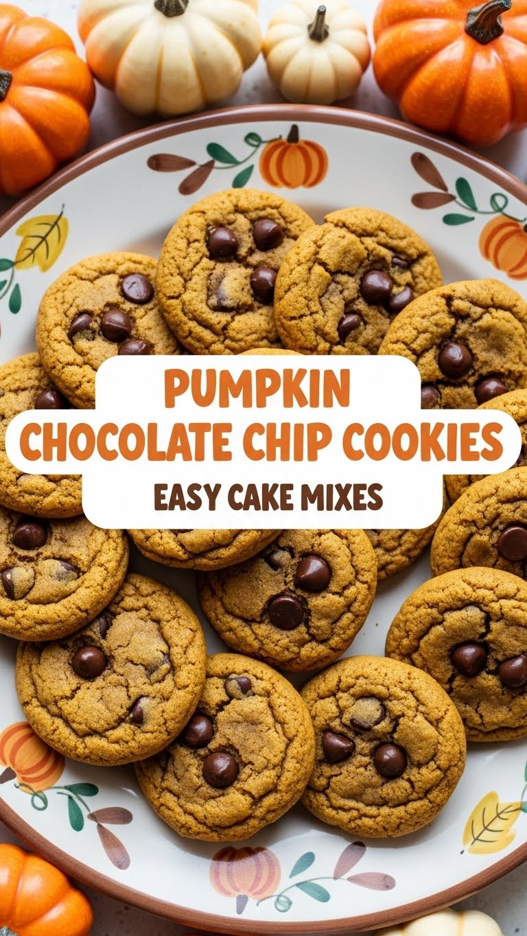 Pumpkin Chocolate Chip Cookies Easy Cake Mixes
