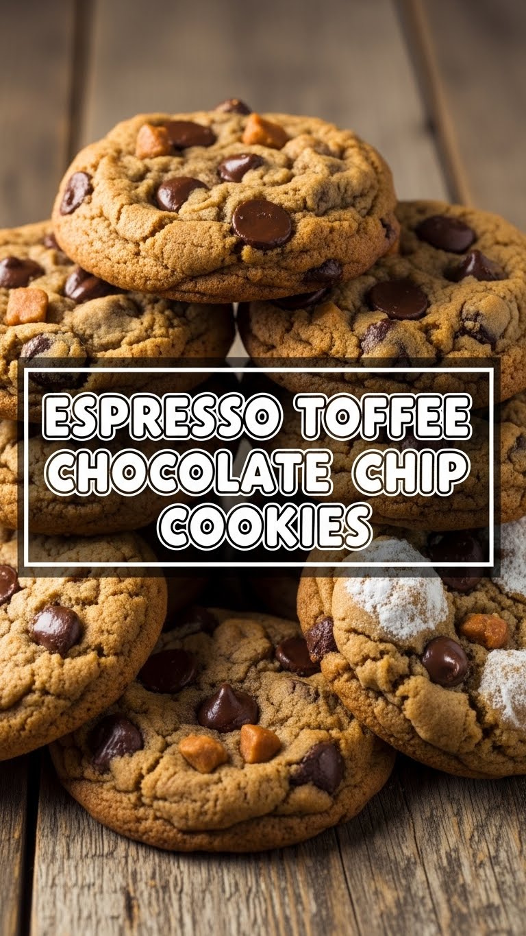 Espresso Toffee Chocolate Chip Cookies