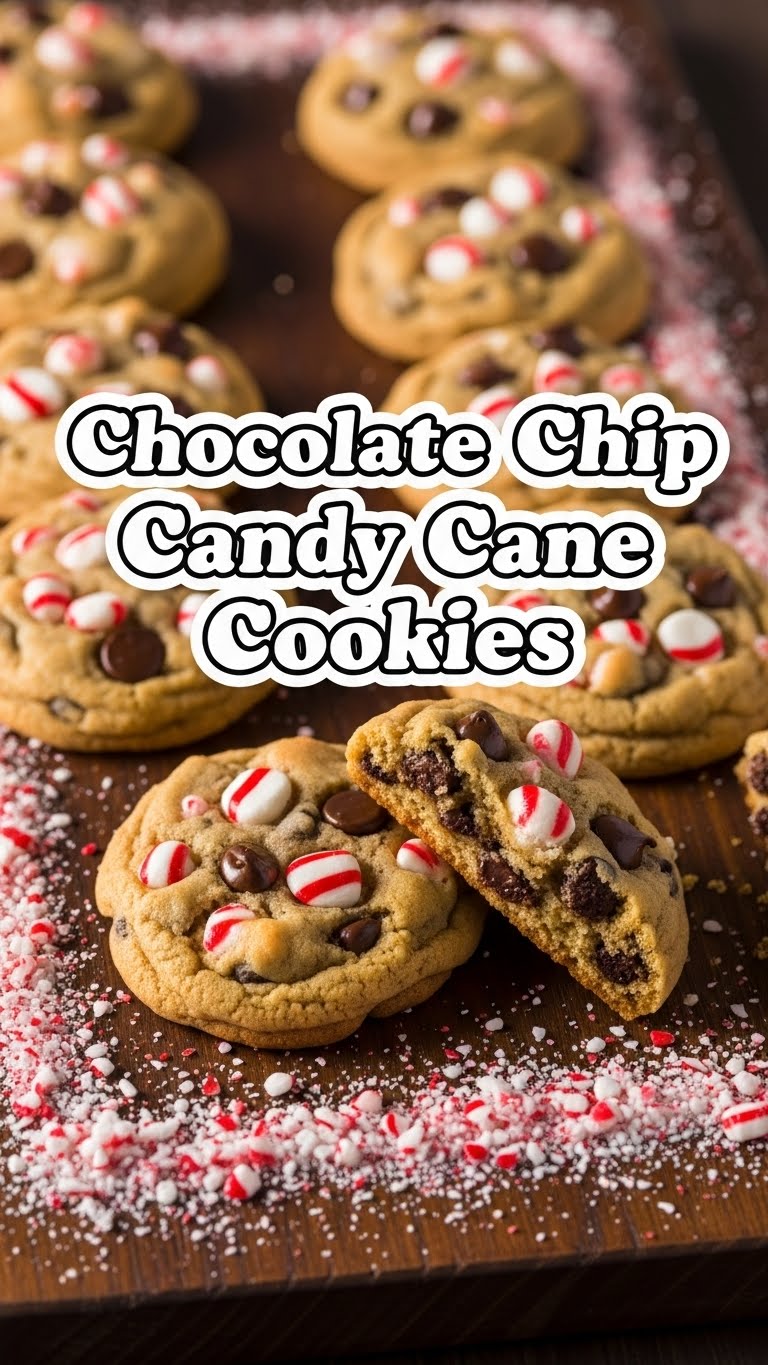 Chocolate Chip Candy Cane Cookies