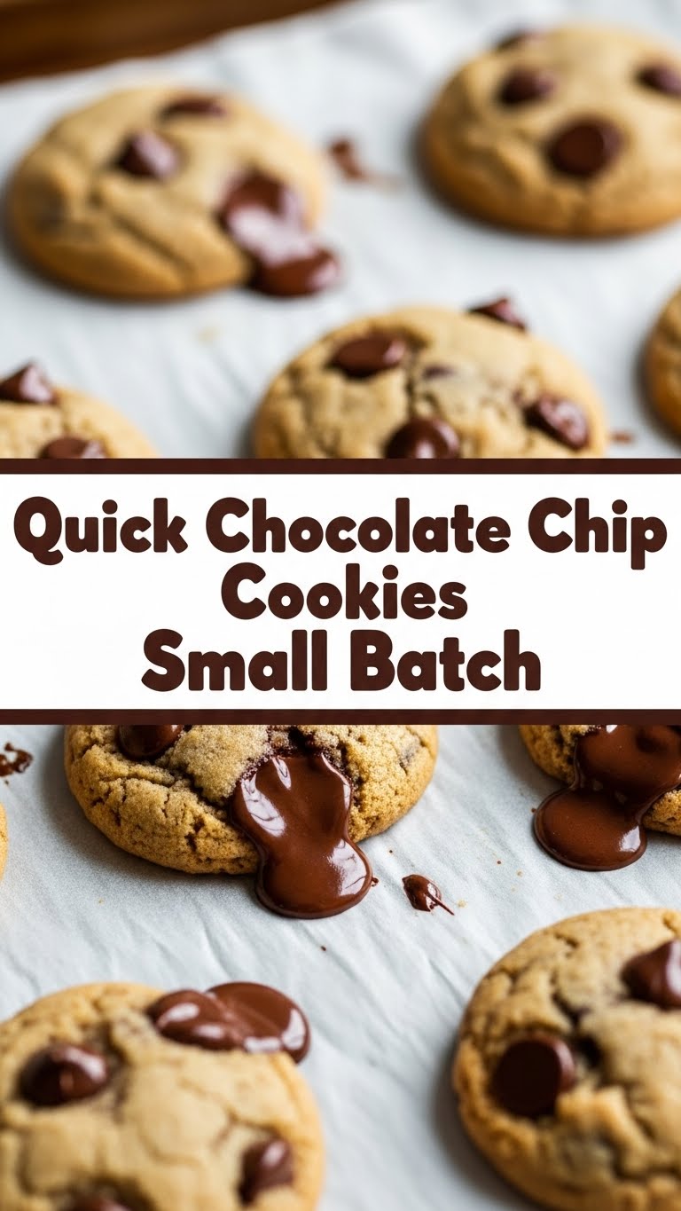 Quick Chocolate Chip Cookies Small Batch