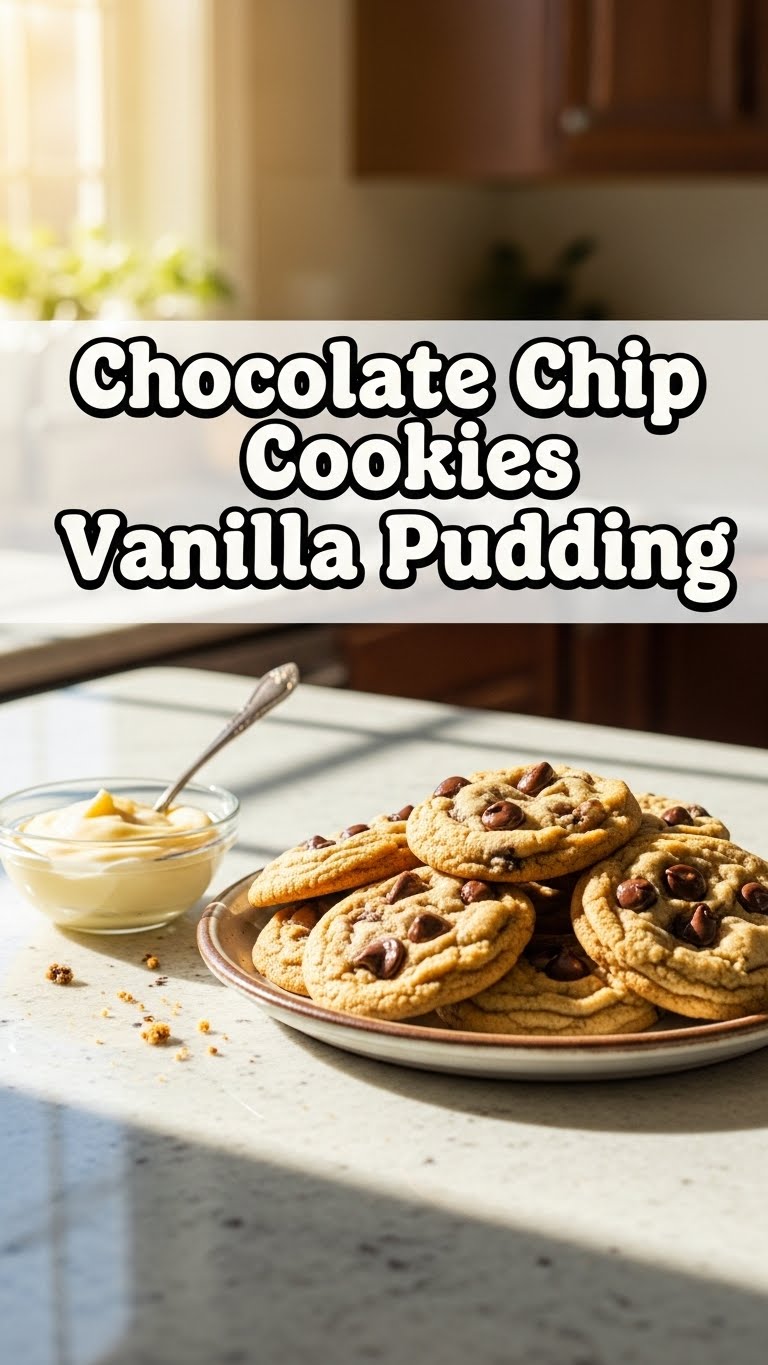 Chocolate Chip Cookies Vanilla Pudding