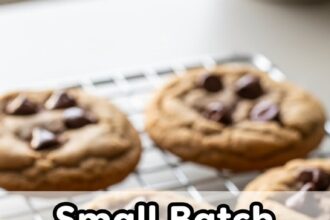 Small Batch Chocolate Chip Cookies No Egg