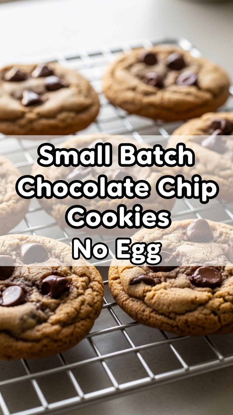 Small Batch Chocolate Chip Cookies No Egg