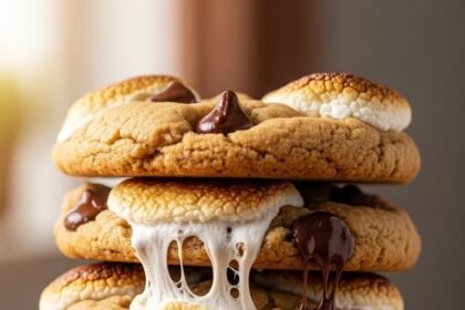 Peanut Butter Chocolate Chip Marshmallow Cookies