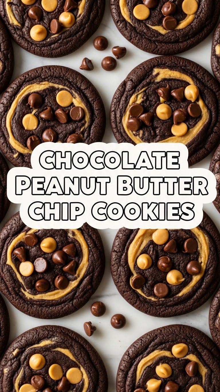 Chocolate Peanut Butter Chip Cookies