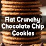 Flat Crunchy Chocolate Chip Cookies