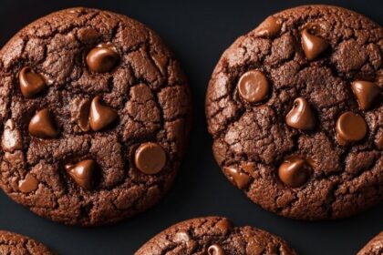 Double Chocolate Chip Cake Mix Cookies