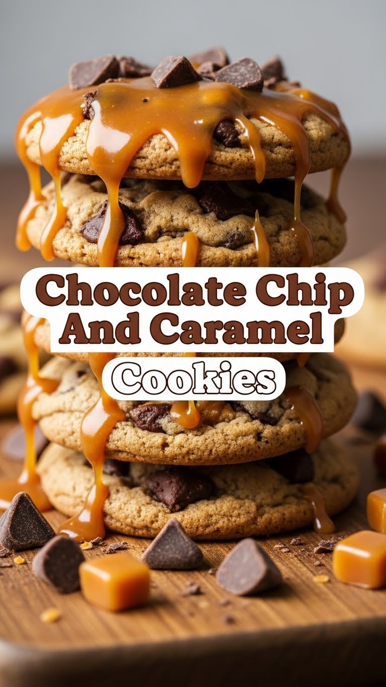 Chocolate Chip And Caramel Cookies