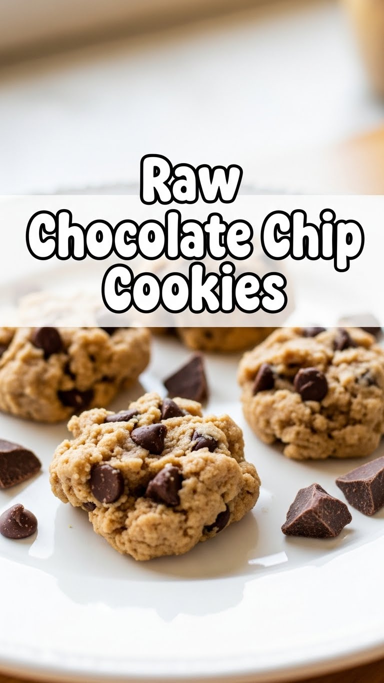 Raw Chocolate Chip Cookies