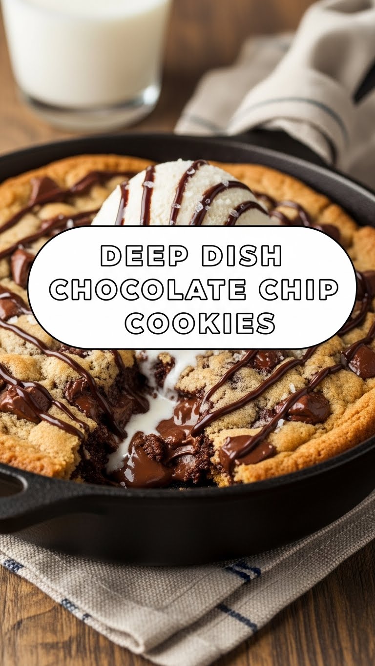Deep Dish Chocolate Chip Cookies