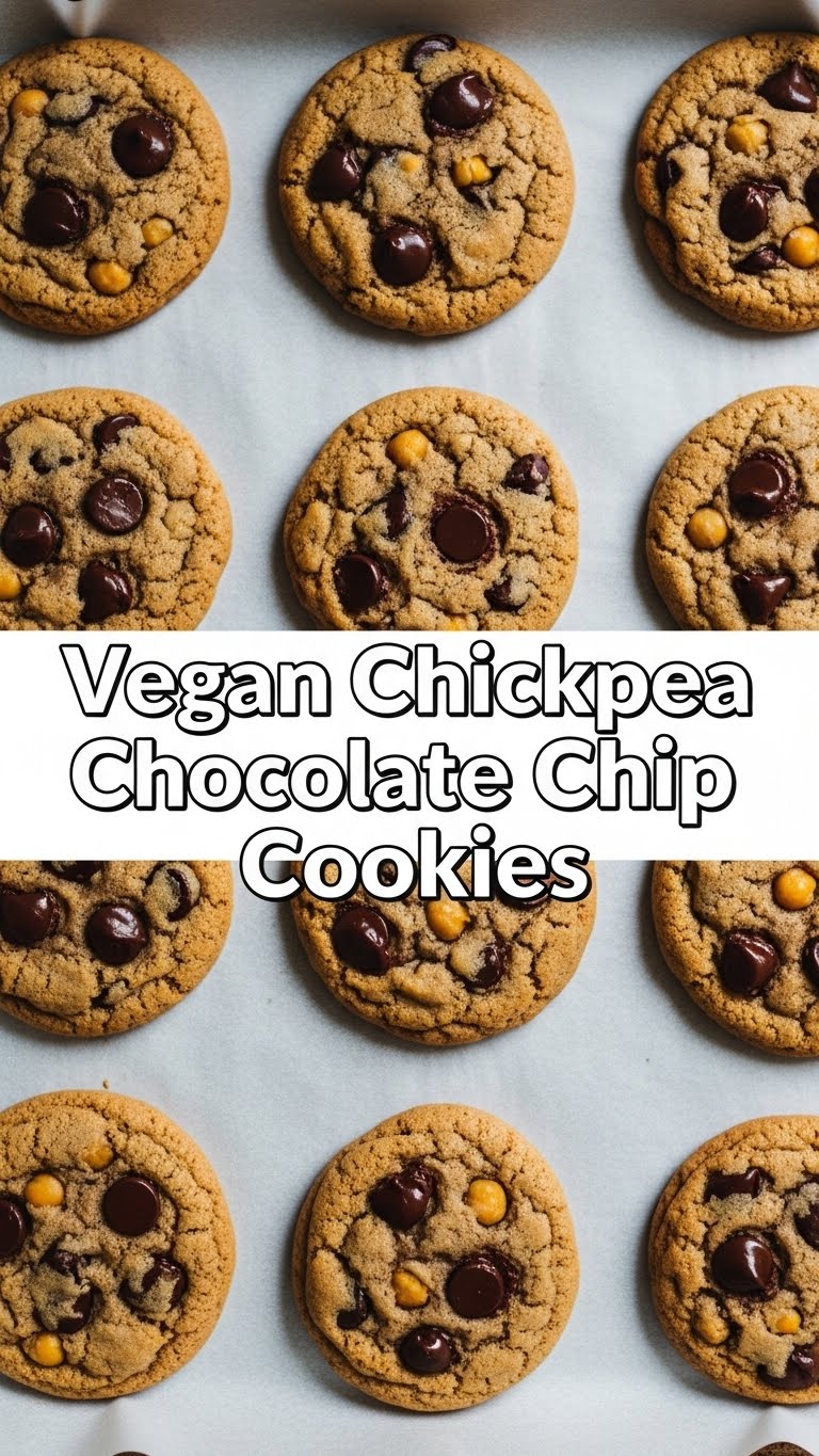 Vegan Chickpea Chocolate Chip Cookies