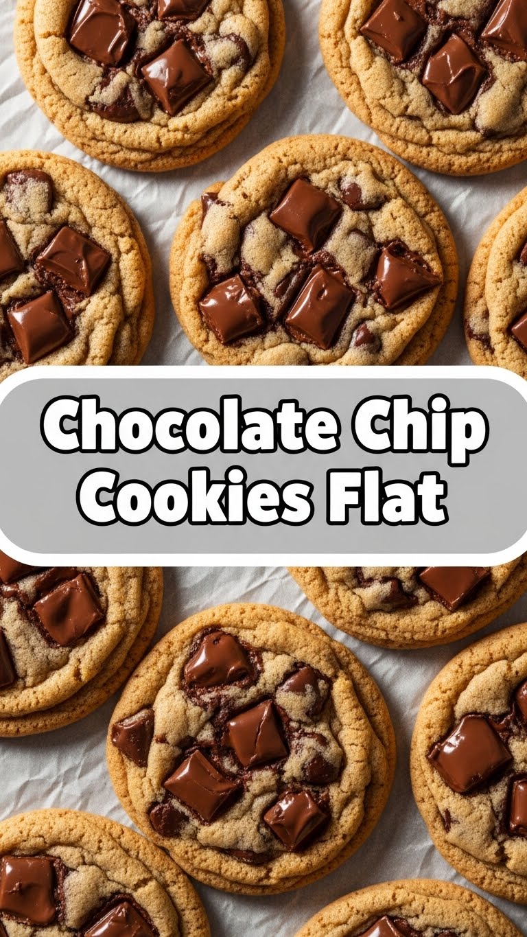 Chocolate Chip Cookies Flat
