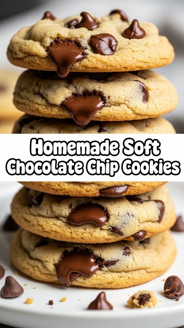Homemade Soft Chocolate Chip Cookies