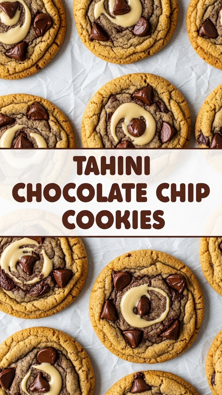 Tahini Chocolate Chip Cookies