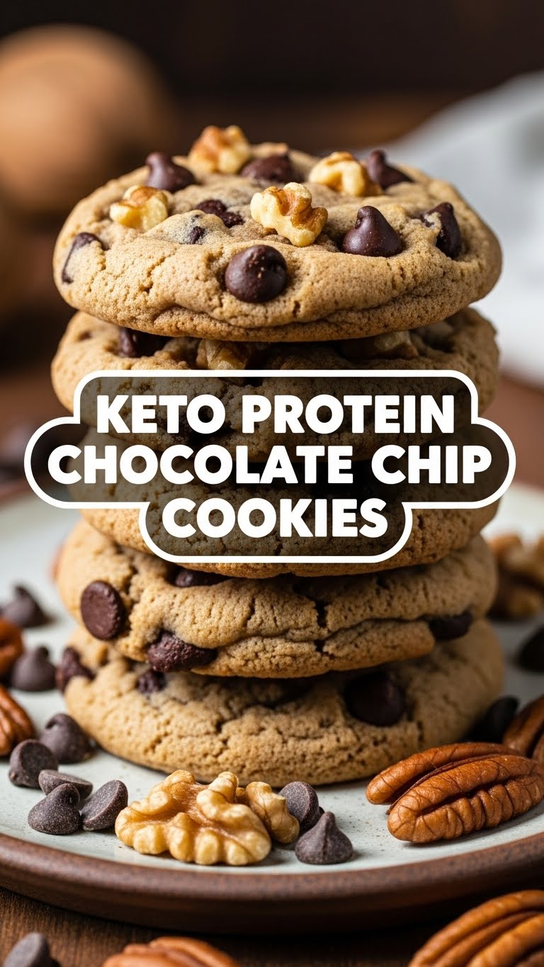 Keto Protein Chocolate Chip Cookies