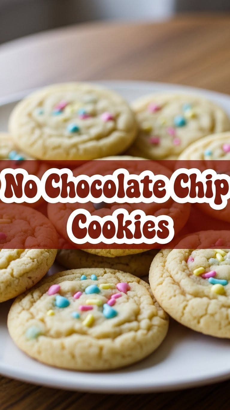 No Chocolate Chip Cookies