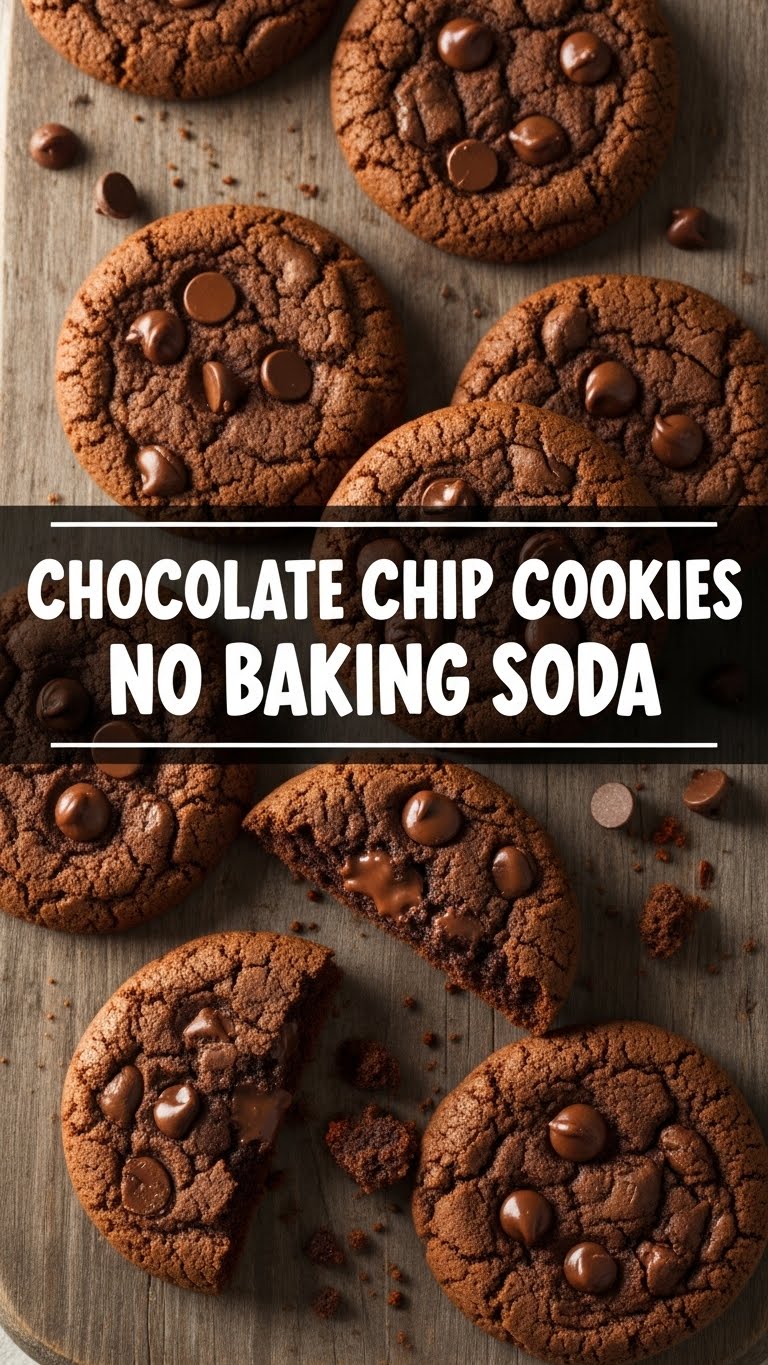 Chocolate Chip Cookies No Baking Soda