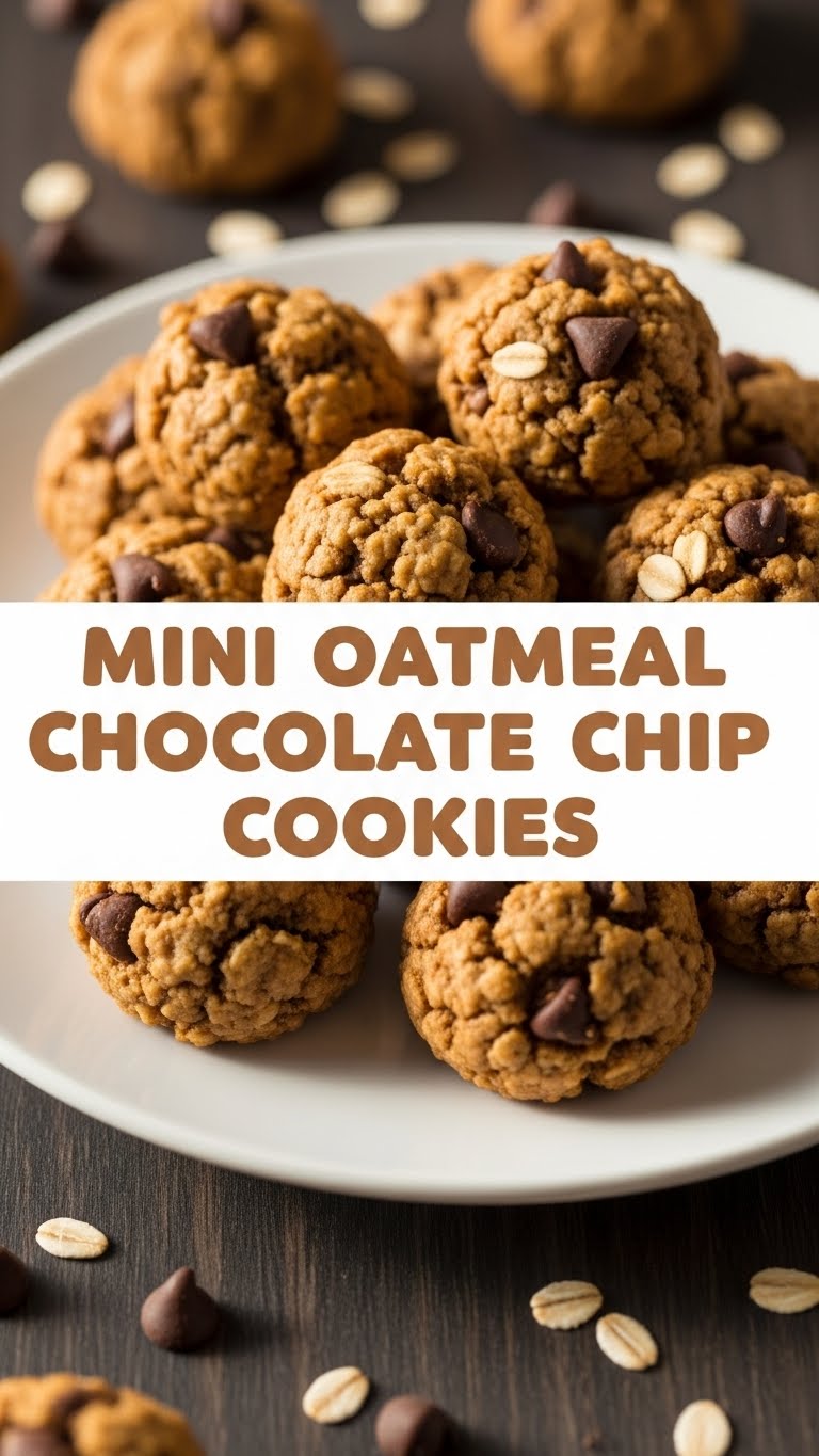 Mini Oatmeal Chocolate Chip Cookies