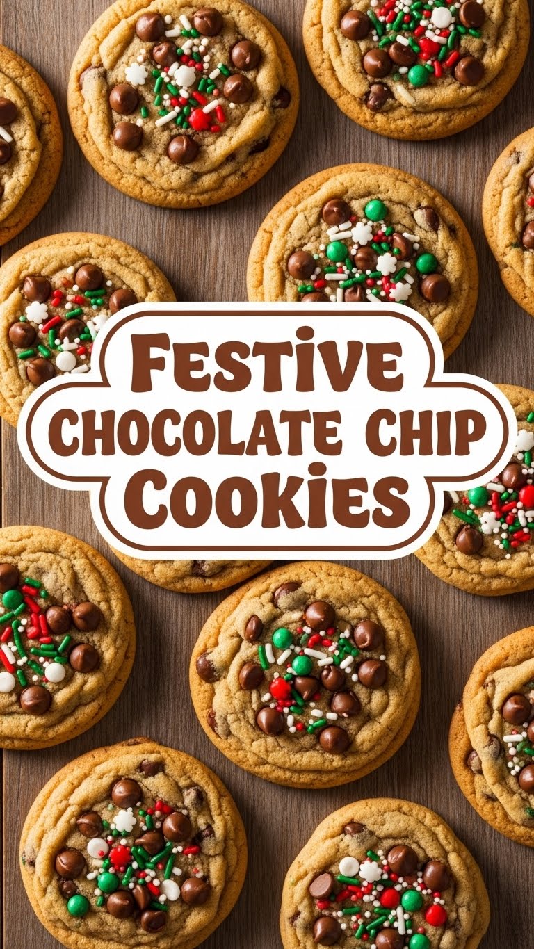 Festive Chocolate Chip Cookies