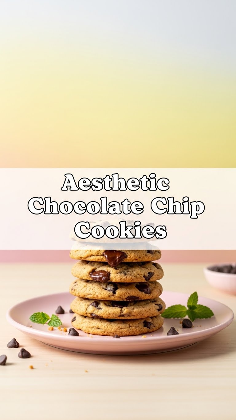 Aesthetic Chocolate Chip Cookies
