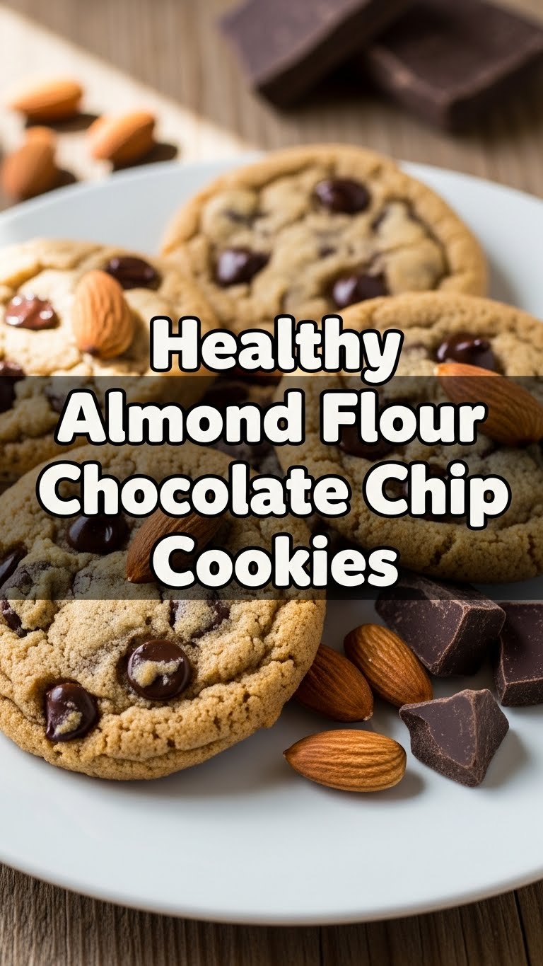 Healthy Almond Flour Chocolate Chip Cookies