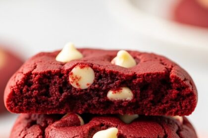 Red Velvet Chocolate Chip Cookies