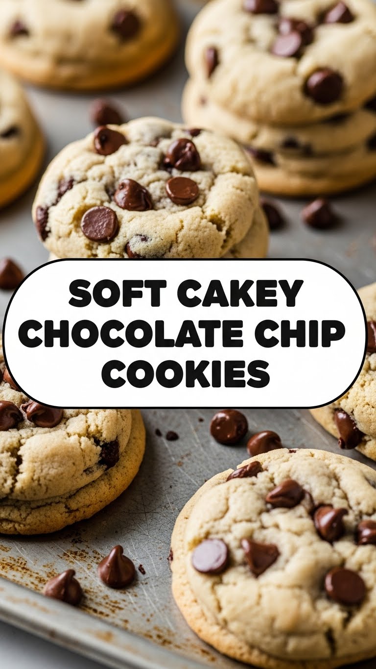 Soft Cakey Chocolate Chip Cookies