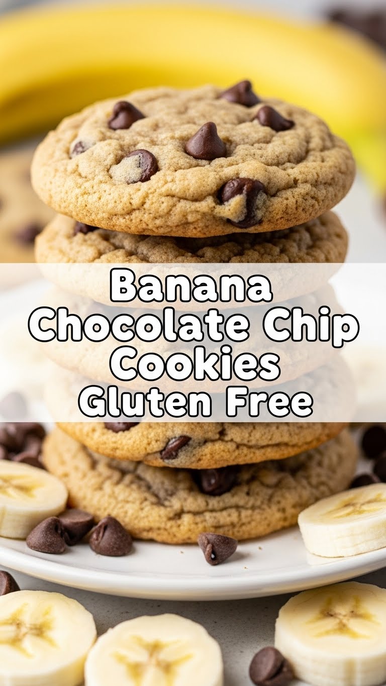 Banana Chocolate Chip Cookies Gluten Free