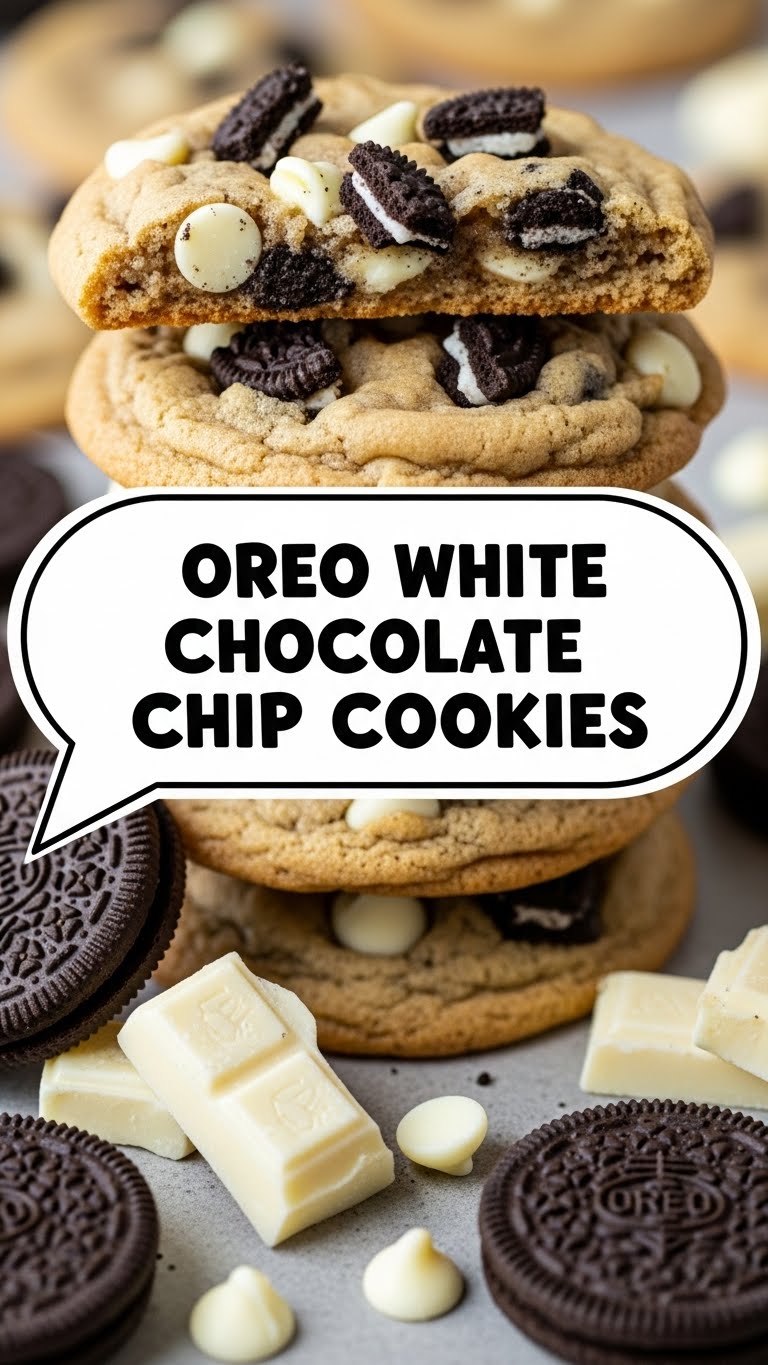 Oreo White Chocolate Chip Cookies