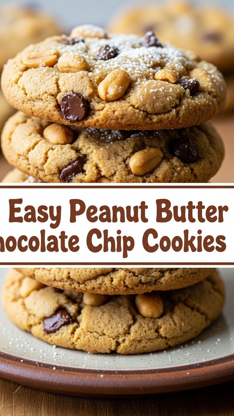 Easy Peanut Butter Chocolate Chip Cookies