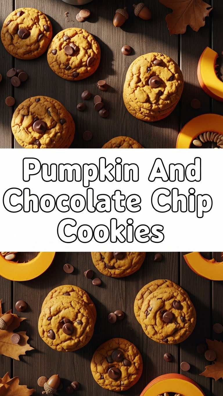 Pumpkin And Chocolate Chip Cookies