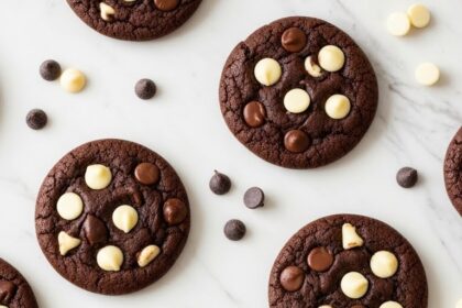 Cocoa White Chocolate Chip Cookies