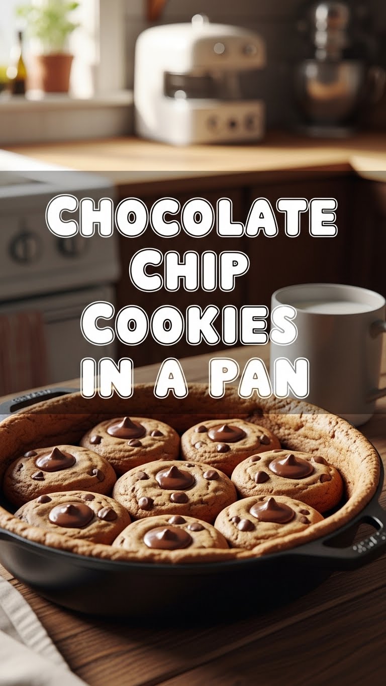 Chocolate Chip Cookies In A Pan