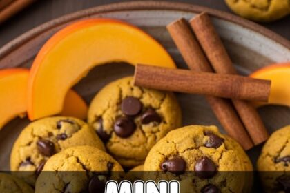 Mini Pumpkin Chocolate Chip Cookies